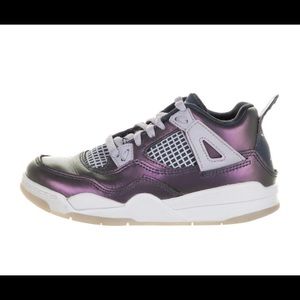 Metallic Purple Air Jordan 4 Retro Toddler